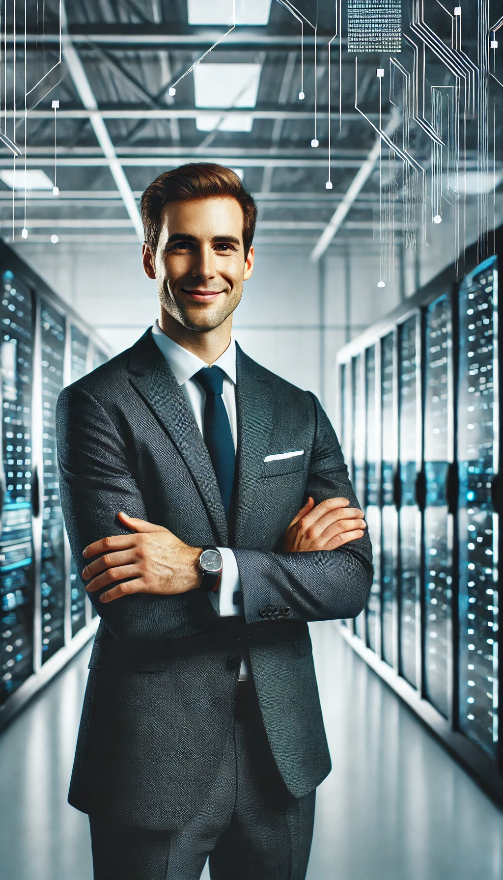 Barber 1 young man with beard smiling and wearing a  brown shirt